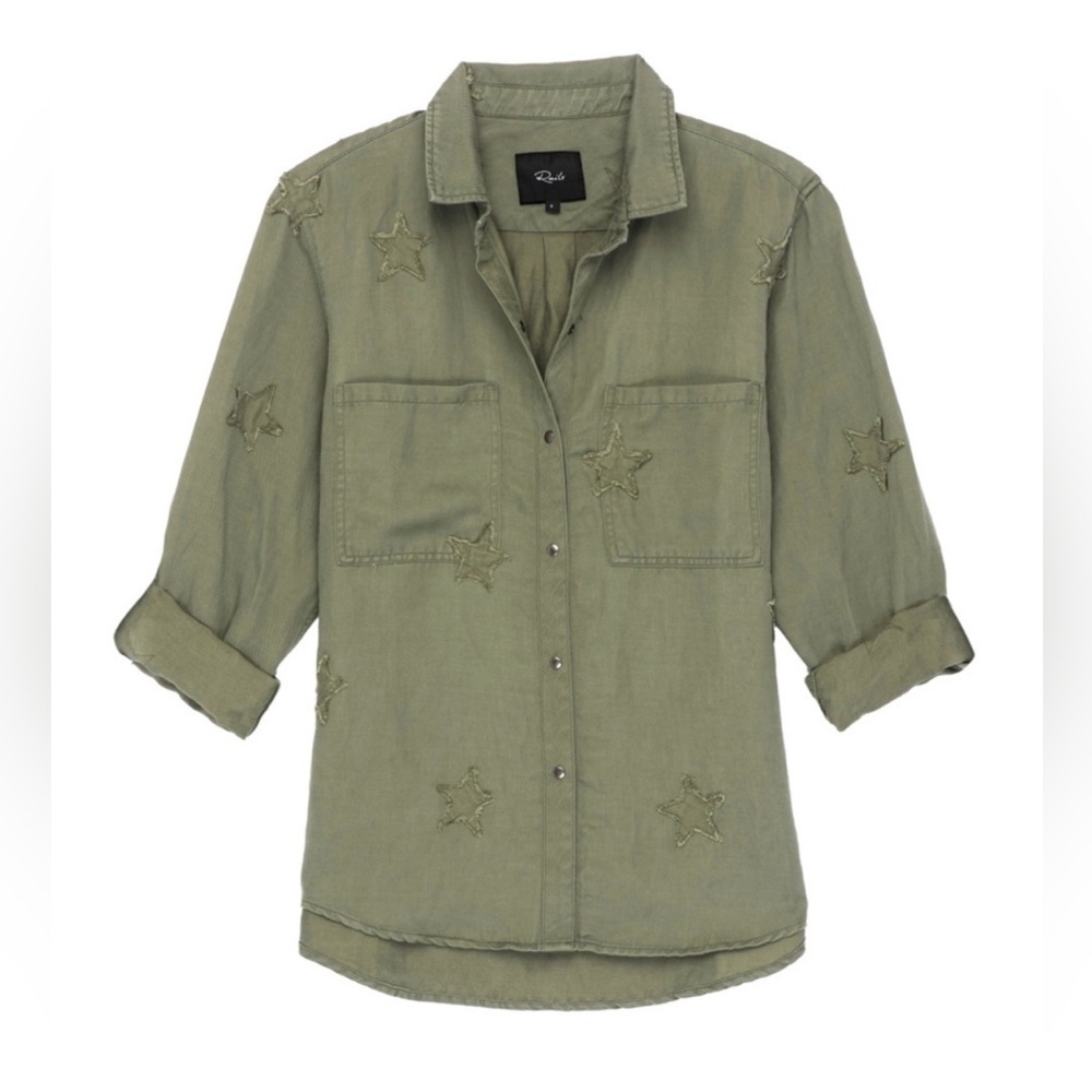 Rails Marcel Button Up embroidered stars shirt S - Picture 2 of 10